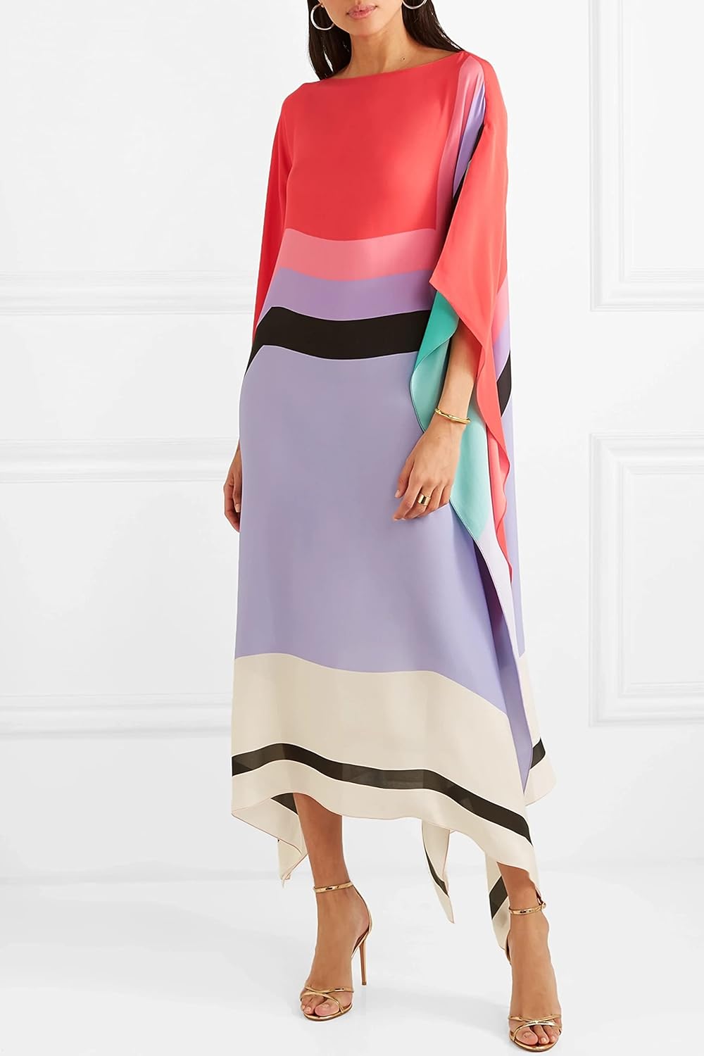 Aurora | Boho Chic Caftan with Graphic Print