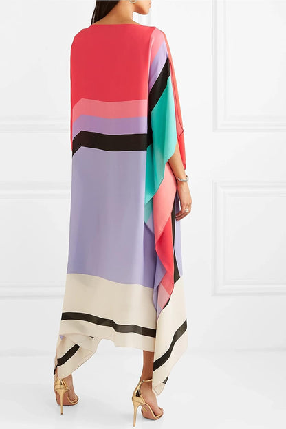 Aurora | Boho Chic Caftan with Graphic Print