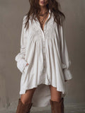 Anastasia™ | Lace Shirt Mini Dress