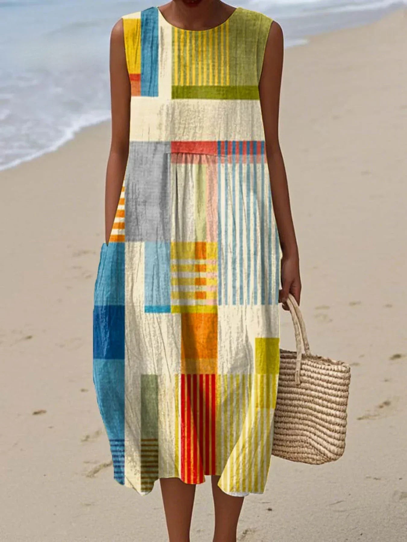 Poppy - Modern Patchwork Dress
