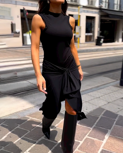 CELESTE | Long Sleeveless Dress Elegant and Comfortable