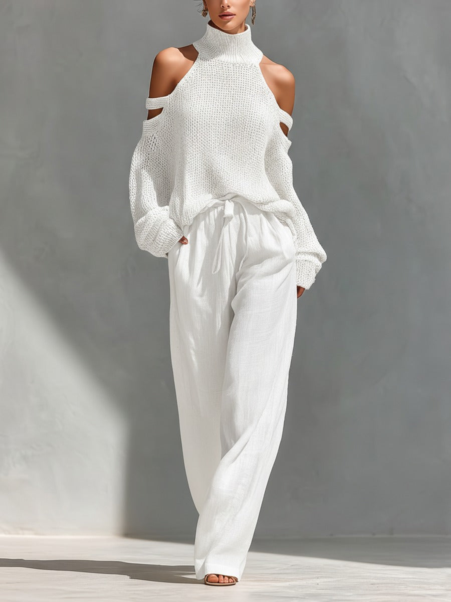 Anthea | Relaxed Cold-Shoulder Two-Piece Set