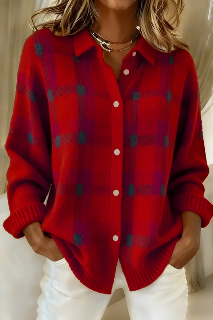 Camille™ | Plaid Cardigan