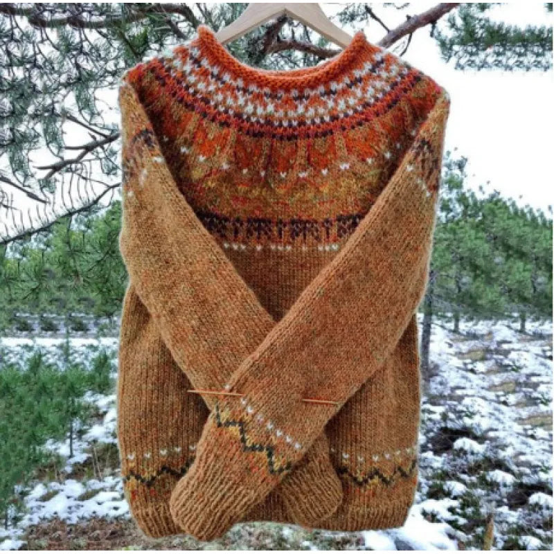 Solveig – Warm sweater with classic winter details