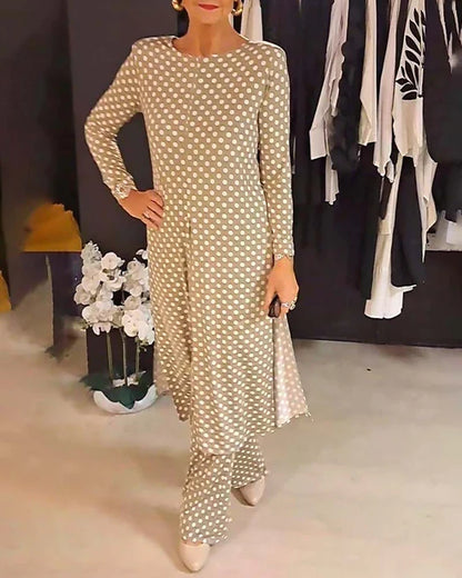 LILIANA | Complete Two-Piece with Polka Dot Print for Relaxed Elegance and Versatile Summer Looks
