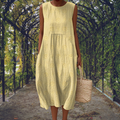 Aikaterini – Elegant sleeveless dress with pockets