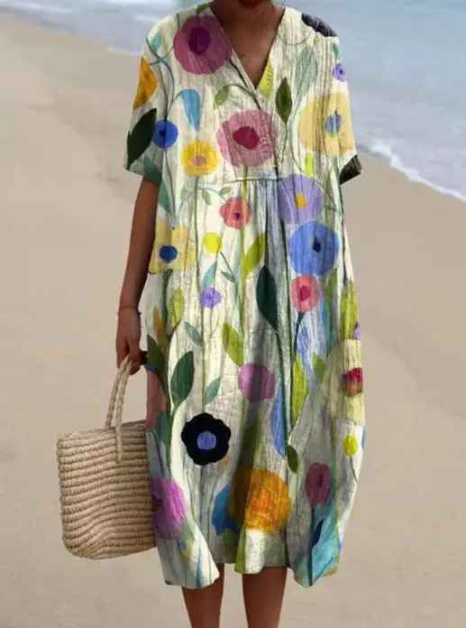 Lina - Vintage Floral Dress