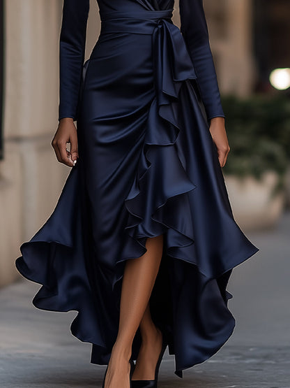 Victoria™ | Elegant Evening Wrap Dress