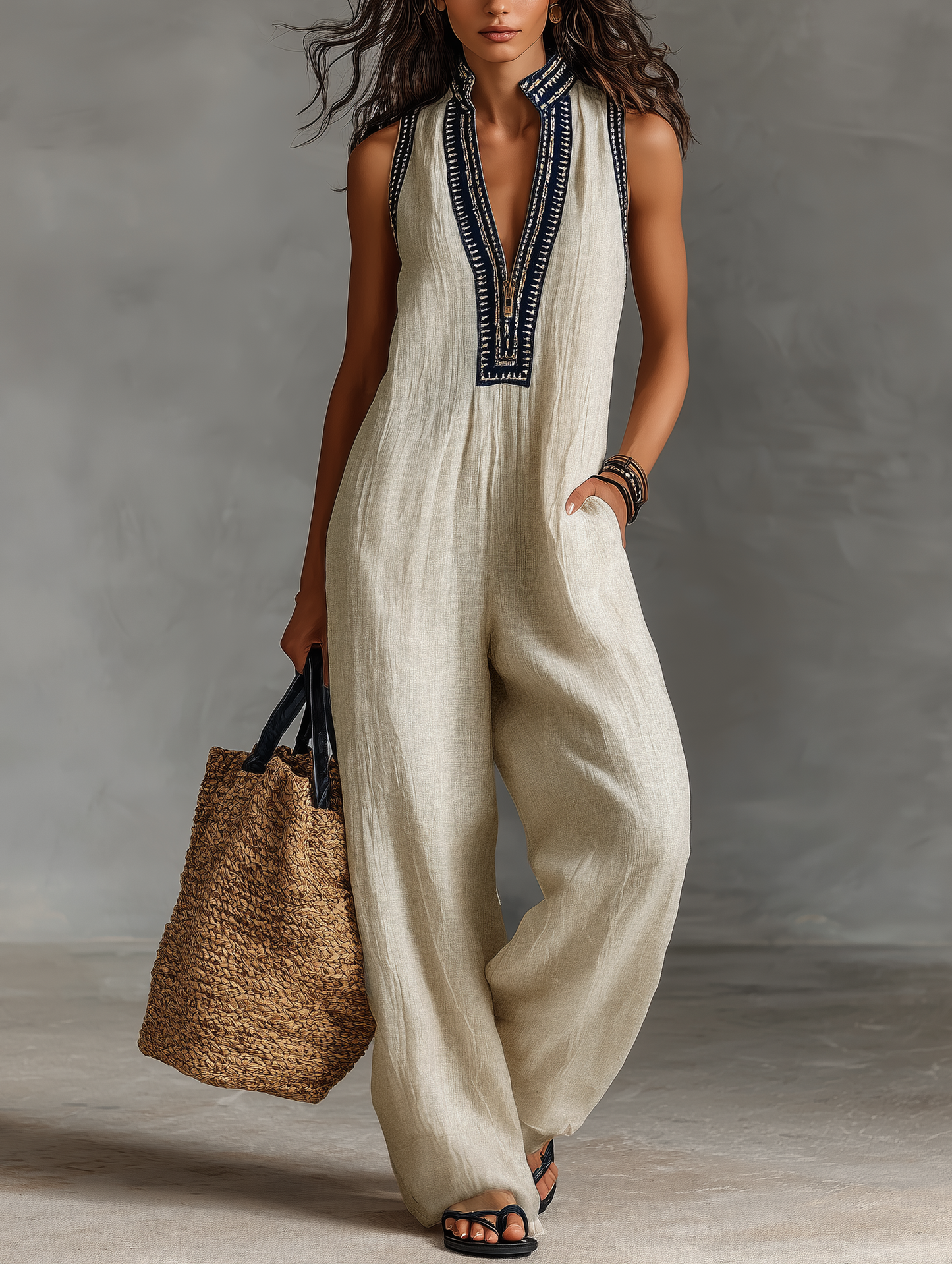 WREN | Wide-Leg Boho Jumpsuit with Effortless Comfort