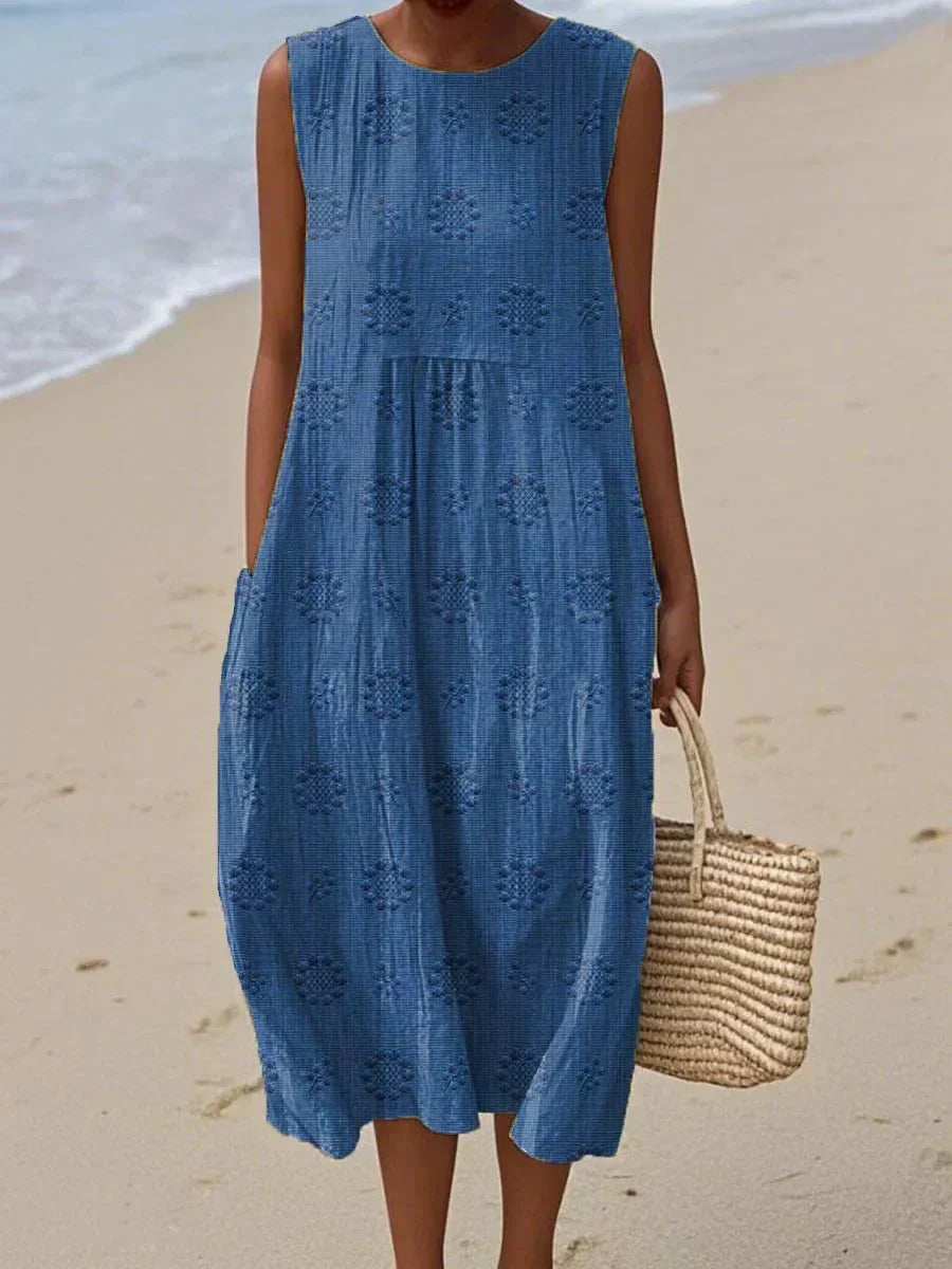 Beatrice - Elegant Sleeveless Dress with Pockets