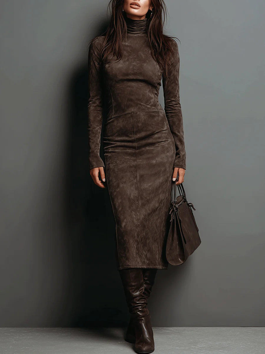 Lorena | Long Midi Dress Brown