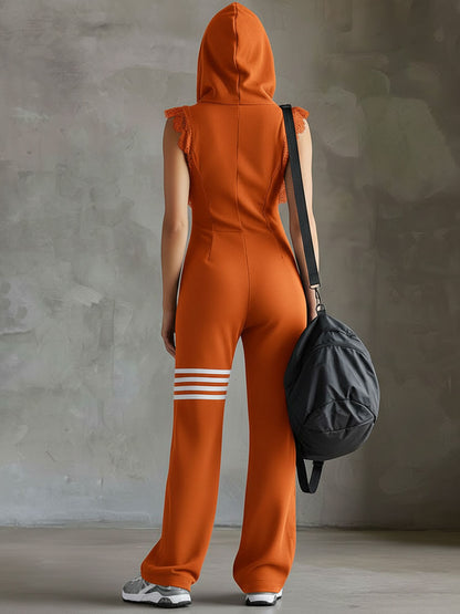 Selene | Hooded Sporty Jumpsuit