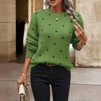 MARIT | Casual Women's Sweater with Comfortable Fit and Timeless Polka Dot Style