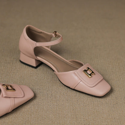 Elvane Leather Mary-Janes