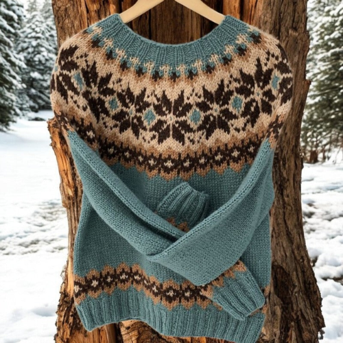 Lydia – Warm Sweater with Classic Winter Details