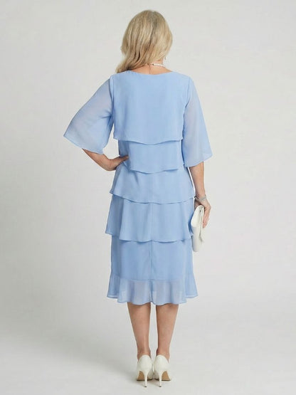 Brent | Layered Tier Midi Dress