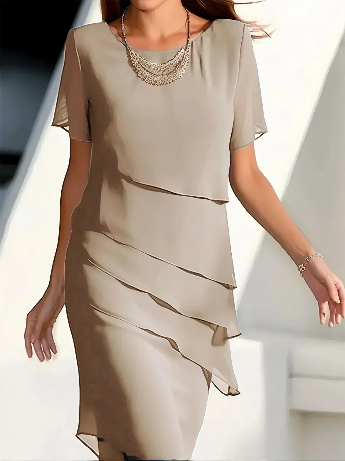 NOORÉ | Elegant Dress with Flattering Layering