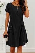 MARIELLA | Summer Dress with Elegant Zipper, Practical Pockets, and Daily Comfort