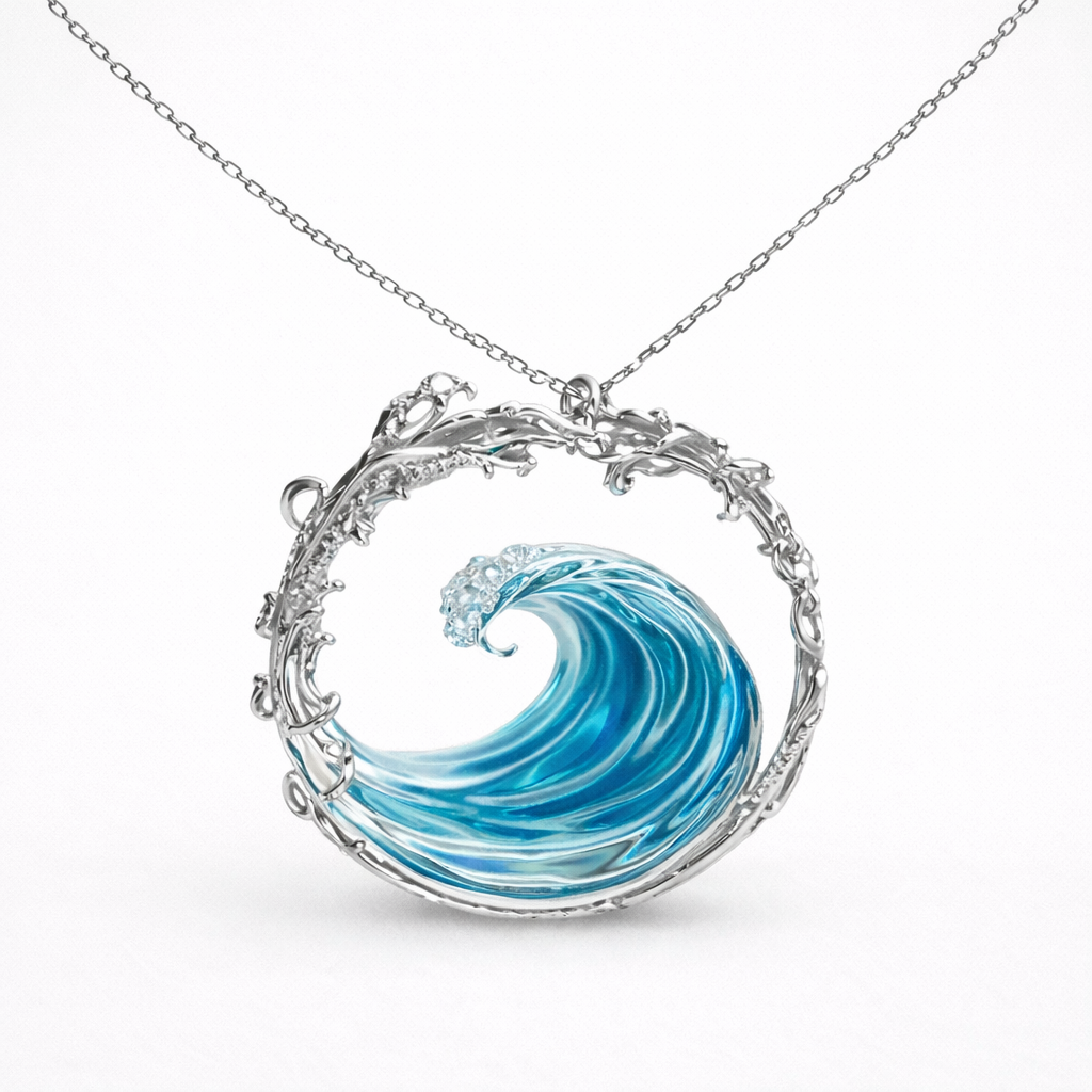 Mila | Necklace with Ocean Wave for Timeless Elegance and Daily Refinement