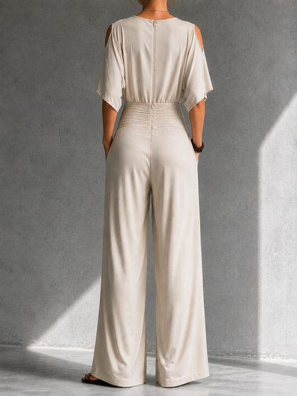 Alia | Elegant combination with wrap effect and wide legs
