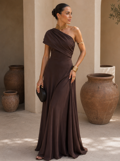 Toledo Dress in Brown