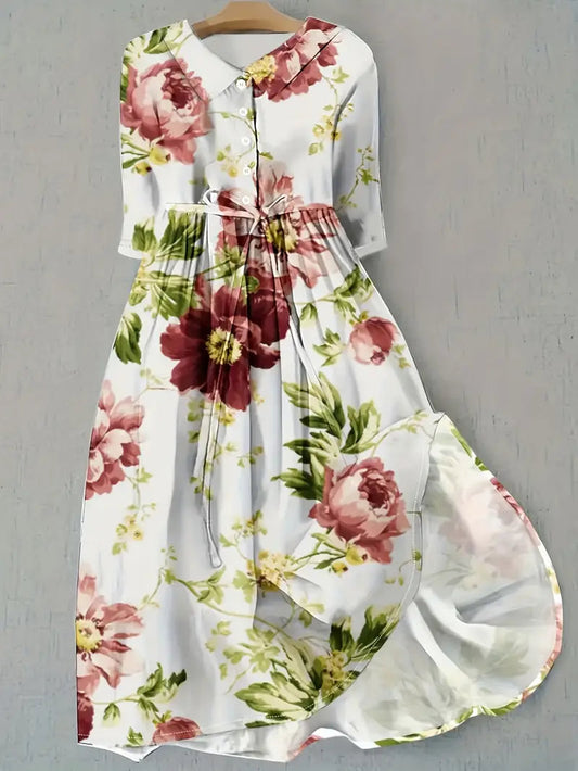 Margot | Elegant statement floral dress
