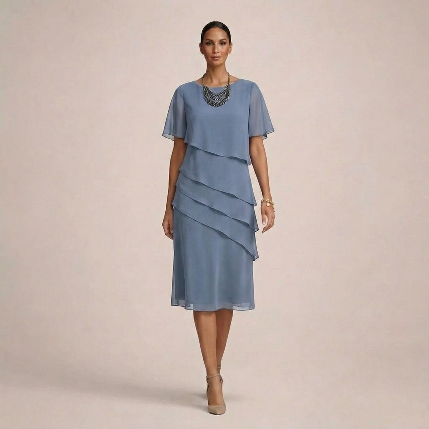 MARA | Elegant Ruffle Dress with Flattering Comfort