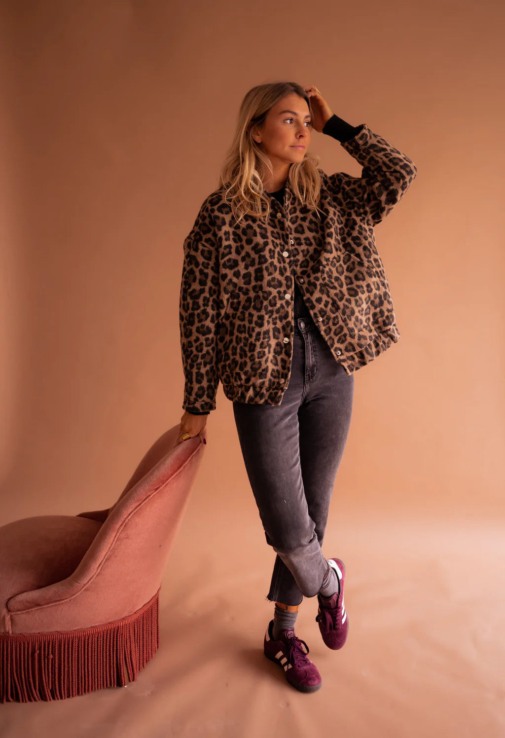 DANIELA | Leopard Print Versatile Jacket