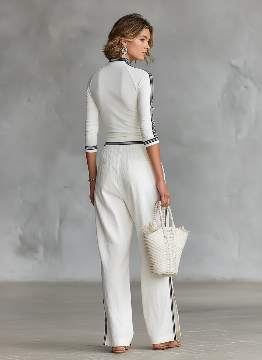 Sport Set Loose Pants with Drawstring