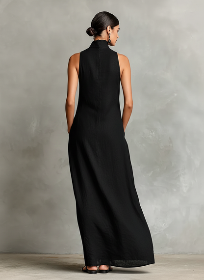 Chiara | Maxi Dress with High Neck