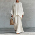 Christine | Long Sleeve Two-Piece Set with Wide Pants