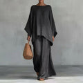 Christine | Long Sleeve Two-Piece Set with Wide Pants
