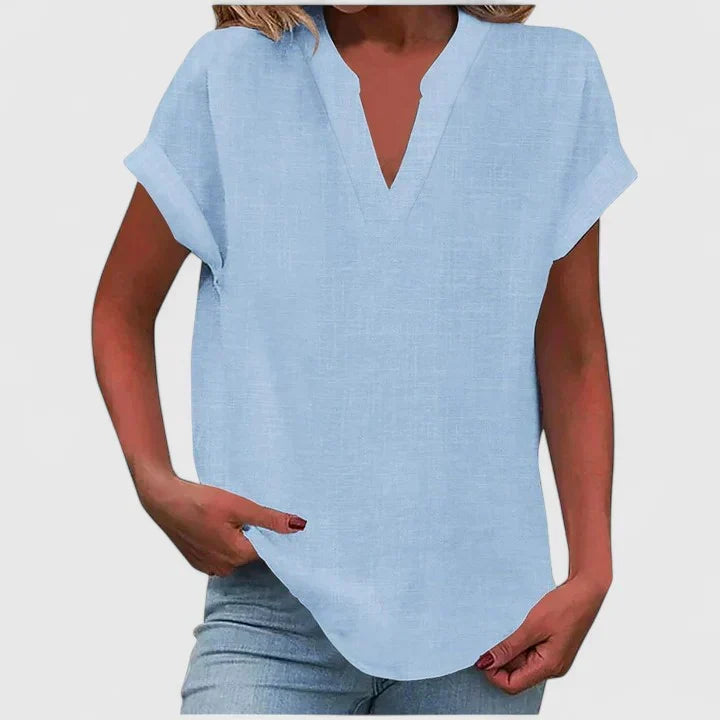 Xavinah | Comfortable V-Neck Blouse