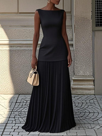 Shayla | Pleated Maxi Dress