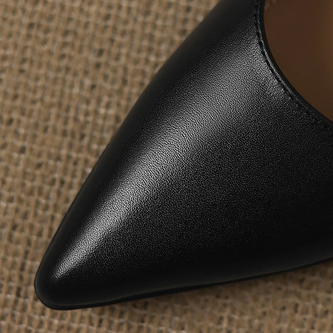 Calenne Leather Cat Heels