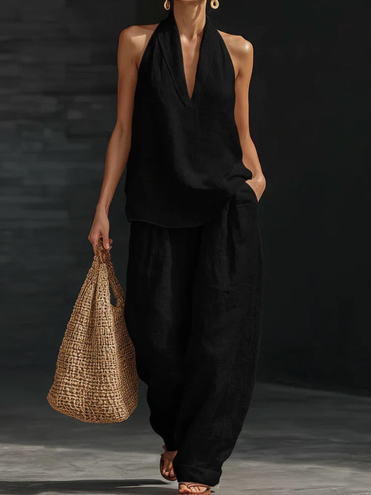 Zoë™ – Sleeveless Top and Wide Pants