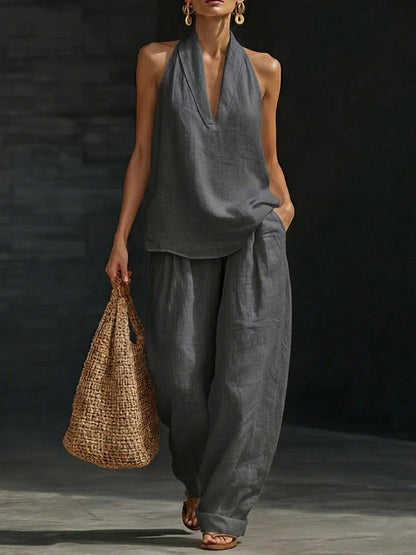 Zoë™ – Sleeveless Top and Wide Pants