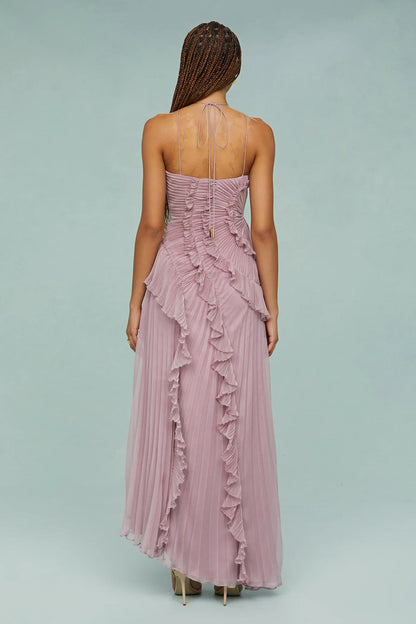 LIYANA | Spiral Ruffle Dress