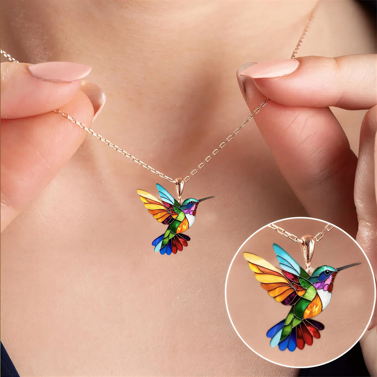 FLEUR™ | Hummingbird Jewelry Set with Elegant Lightness and Meaningful Style