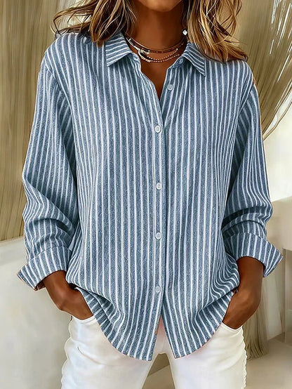 Jacqueline™ | Striped Button-Down Shirt