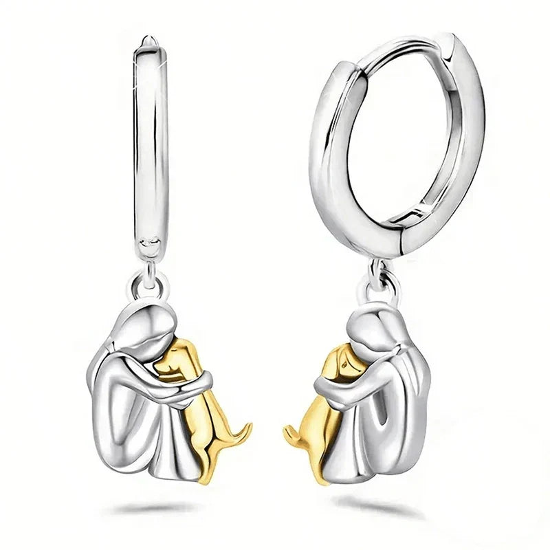 LadiVania™ | Earrings with Dog Icon (Round Closure)