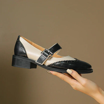Miana Real Leather Mary Janes