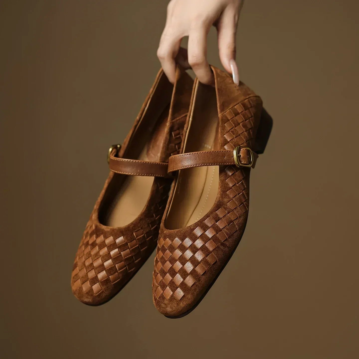 Elara Leather Mary Janes