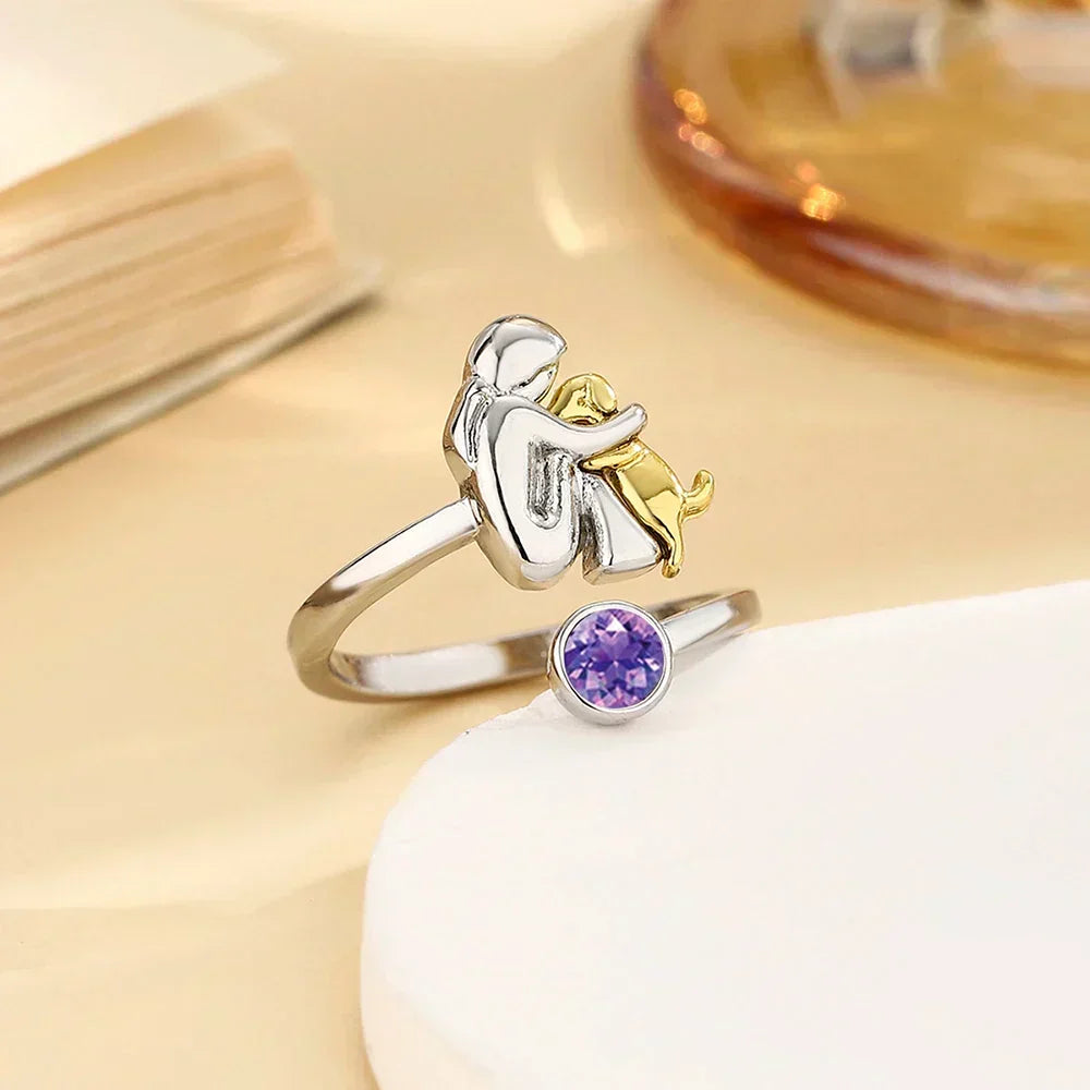 Roos™ - Ring with Dog Icon