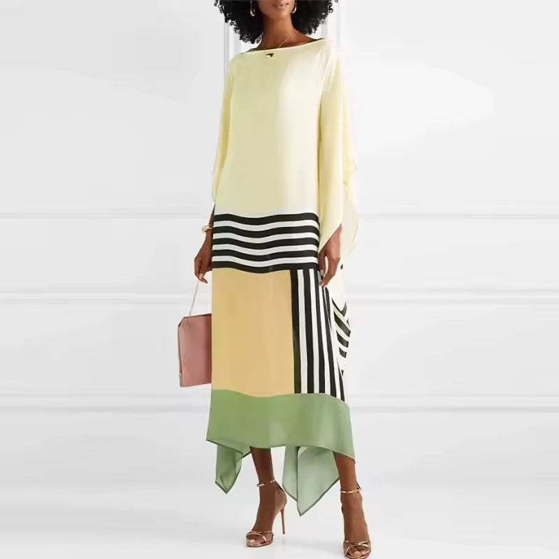 Aurora | Boho Chic Caftan with Graphic Print