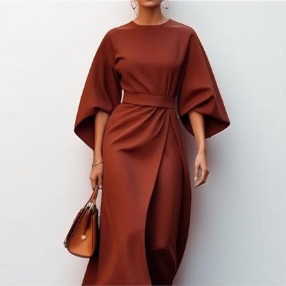 VIVIENNE | Elegant Kimono Maxi Dress with Accent Waist