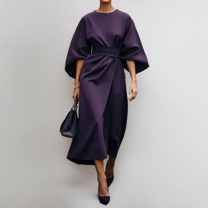 VIVIENNE | Elegant Kimono Maxi Dress with Accent Waist