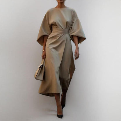 VIVIENNE | Elegant Kimono Maxi Dress with Accent Waist