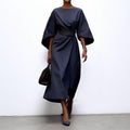 VIVIENNE | Elegant Kimono Maxi Dress with Accent Waist