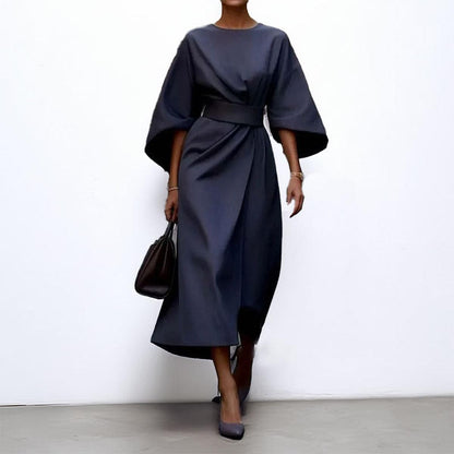 VIVIENNE | Elegant Kimono Maxi Dress with Accent Waist
